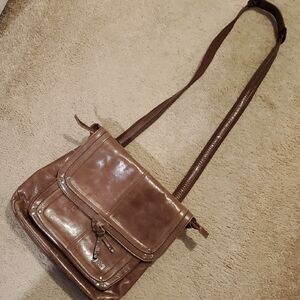 The Sak Brown Leather Convertible Bag